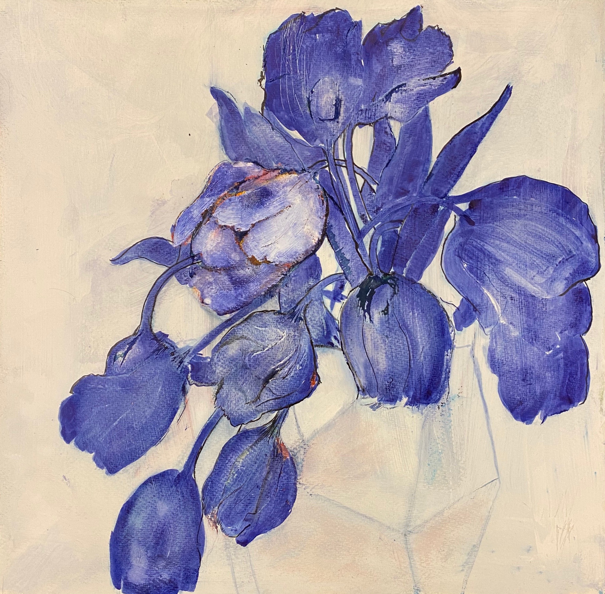 Arnoud Van Mosselveld: Blue Tulips
